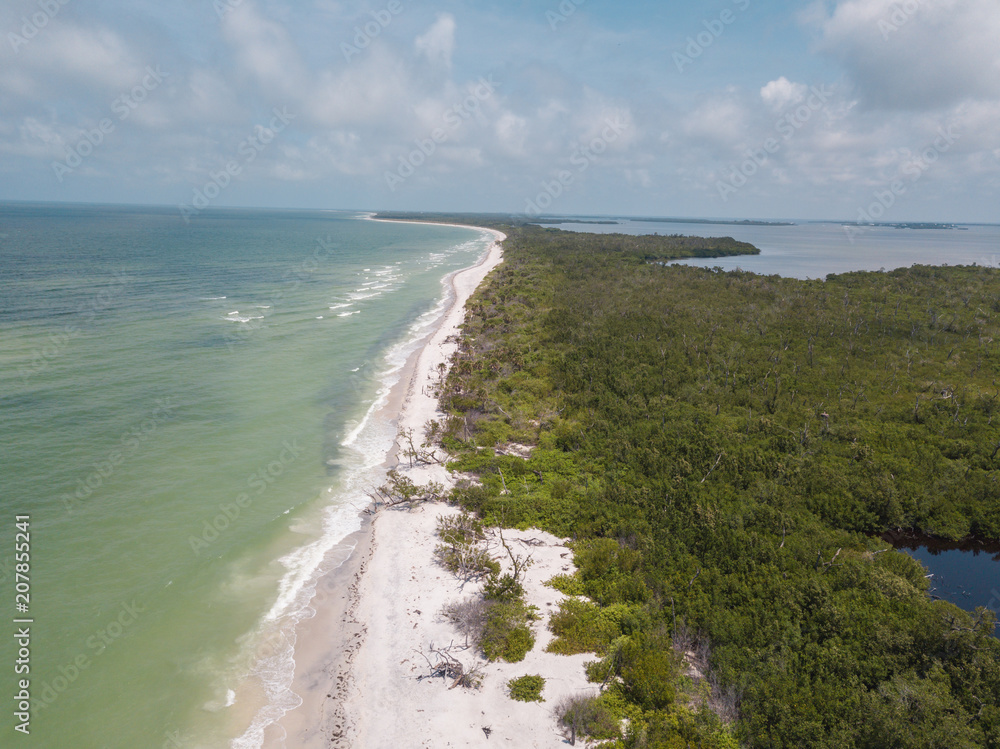beach aerial drone above view white sand boats sea water island beach aerial drone above view white sand boats sea water island