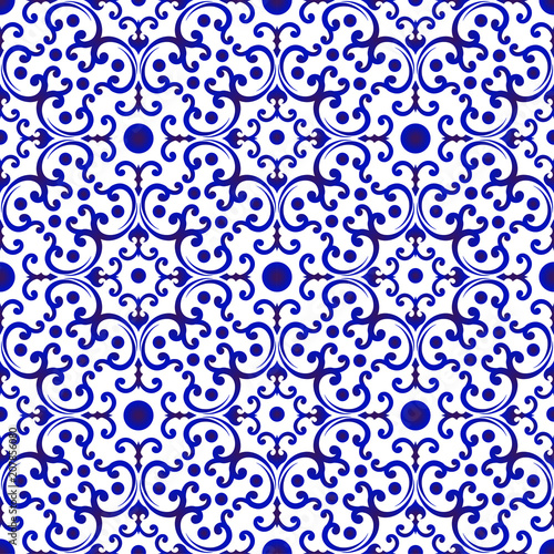chinese pattern blue and white