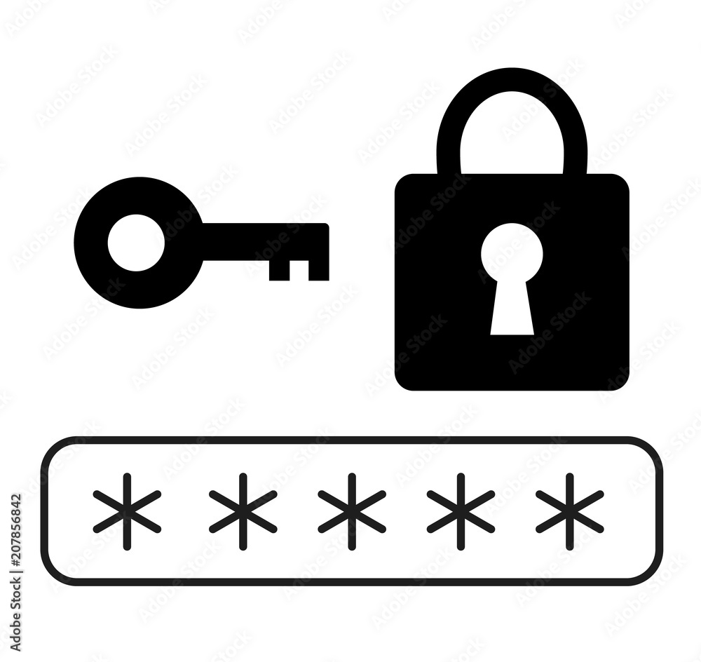 password icon vector