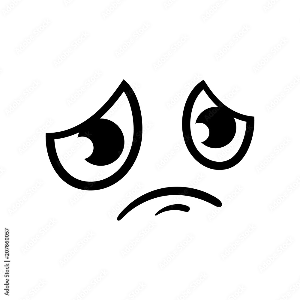 Cartoon Sad Facial Expression Cartoon Sad Facial Expression