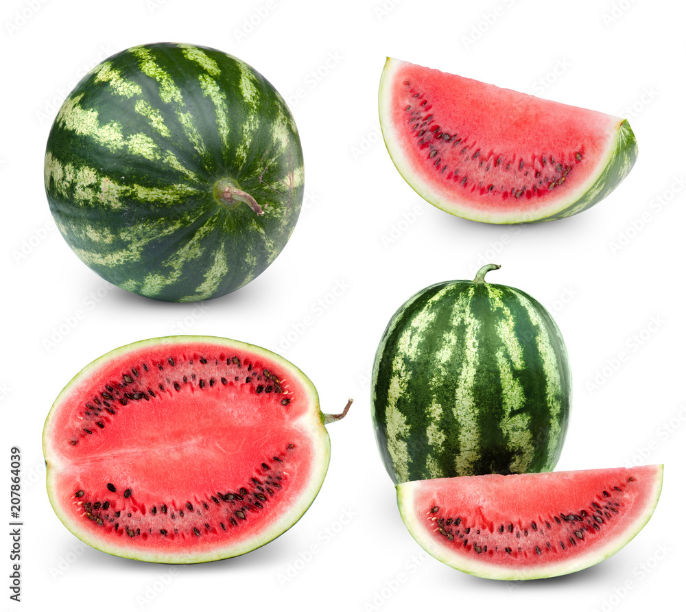 Watermelon fruits collection Watermelon fruits collection
