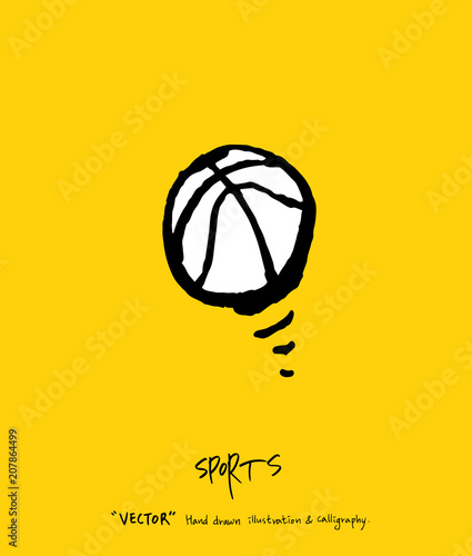 스포츠 포스터 / 손으로 그린 스포츠 그림