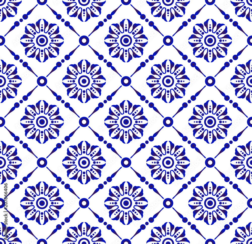 beautiful flower blue and white pattern beautiful flower blue and white pattern