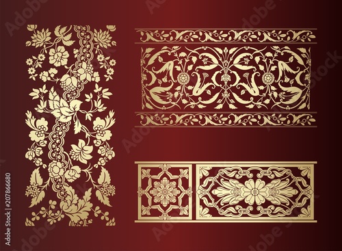 paisley floral pattern, textile , Rajasthan, royal India