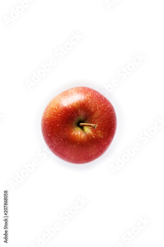 red apple on a white background