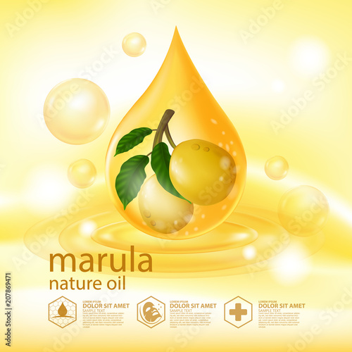 Face Skin Care Marula Organic Serum