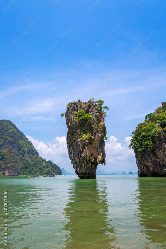 Naklejka premium James Bond island in Phang Nga bay
