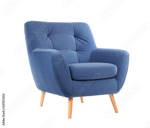 Fotografie, Obraz Comfortable armchair on white background. Interior element