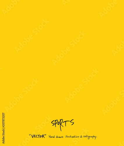 스포츠 포스터 / 손으로 그린 스포츠 그림