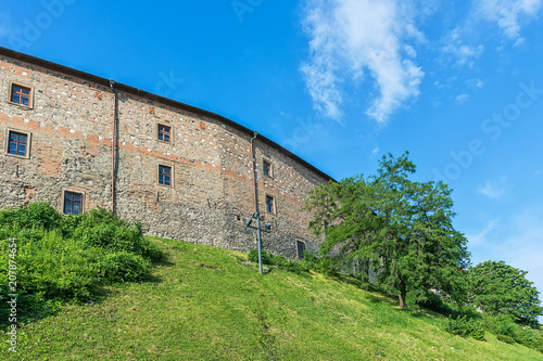 Bratislava, Slovakia May 24, 2018: View of the castle in Bratislava. Originally built in 9th century - 18th century. The castle of Bratislava aka Bratislavsky hrad, landmark and tourist attraction. © nedomacki