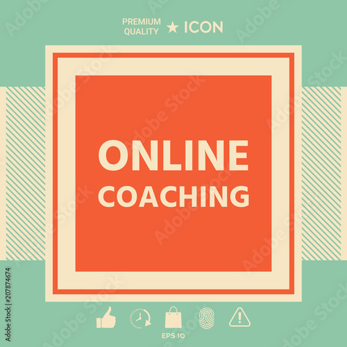 Online coaching icon