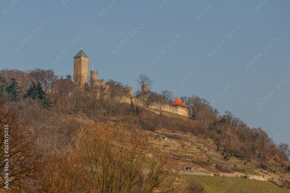 Medieval castle ruins in Heppenheim town, Germany Medieval castle ruins in Heppenheim town, Germany