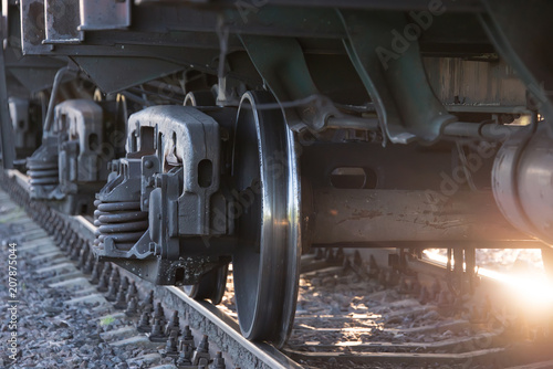 train wheels on rails photo