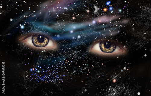 The child's eyes in the Universe