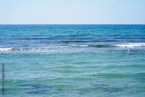 Sea horizon on a sunny summer day