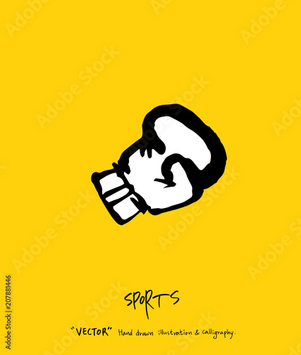 스포츠 포스터 / 손으로 그린 스포츠 그림