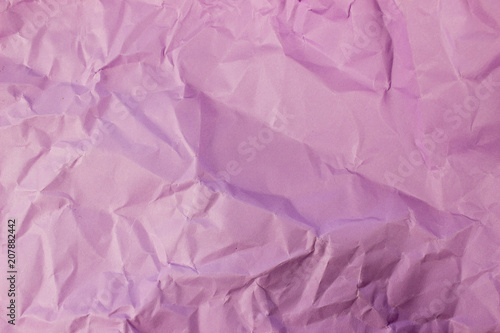 Crumpled torn purple color paper. Template for banners. Empty space for text and design