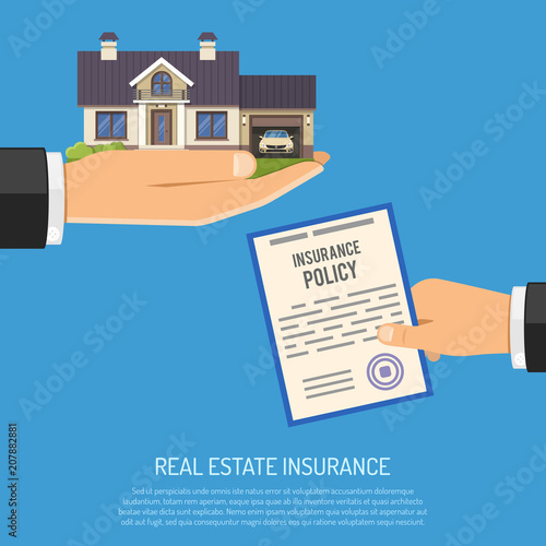 Real Estate Insurance Concept