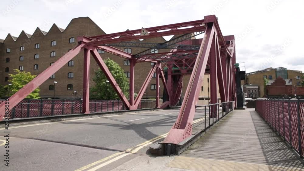 Small industrial bridge in London, England Small industrial bridge in London, England