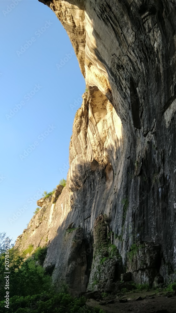 Mountain cave landscape