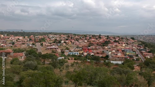 Drone zoom out of Soshanguve township photo