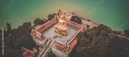 Photography Big Buddha from above, in Koh Samui, Thailand