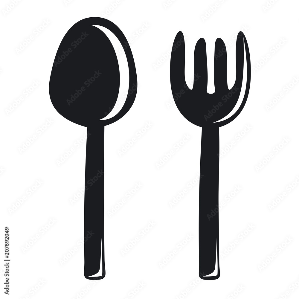 Vector illustration of a icon restaurant - cutlery Vector illustration of a icon restaurant - cutlery