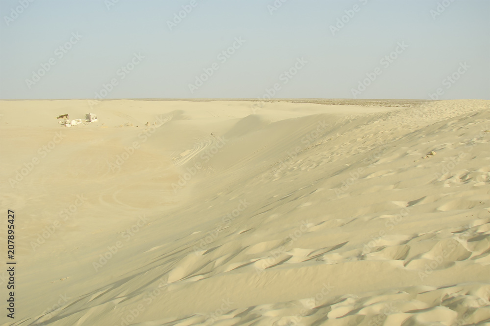 Sahara Desert in the morning, Tunisia