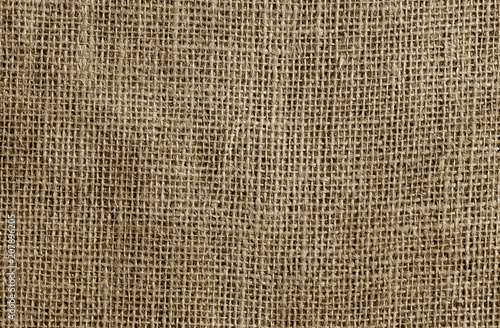 Cotton fabric texture in brown color.