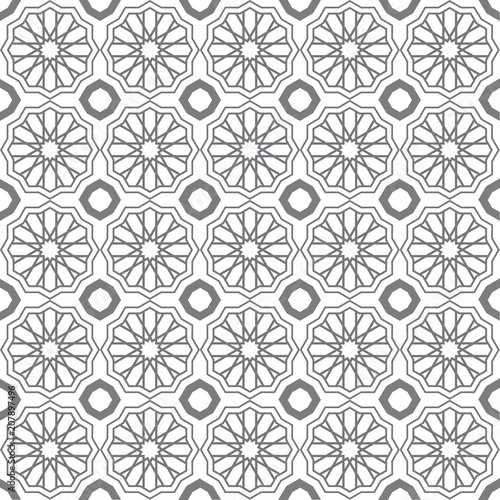 Arabic geometric ornament. Seamless islamic Moroccan pattern set. square tiled texture. Vector islam royal wallpaper. Oriental design Vector Illustration  