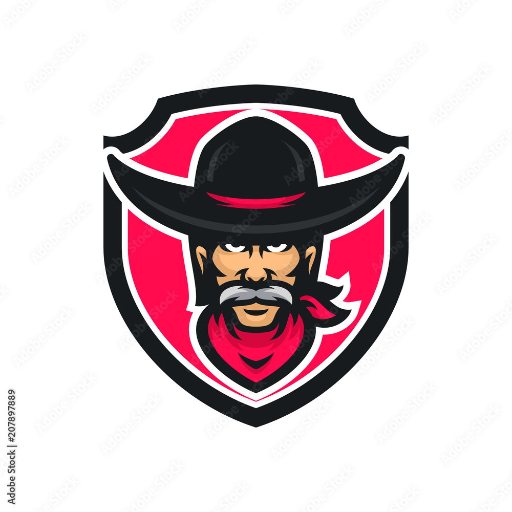 Cowboy vector mascot icon illustration
Cowboy vector mascot icon illustration