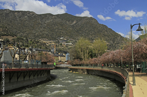 arch bridge in Andorra la Vella