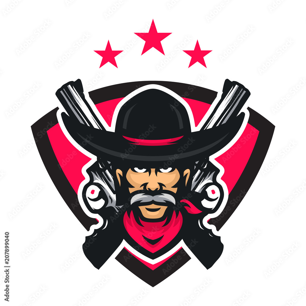 Cowboy vector mascot icon illustration
Cowboy vector mascot icon illustration