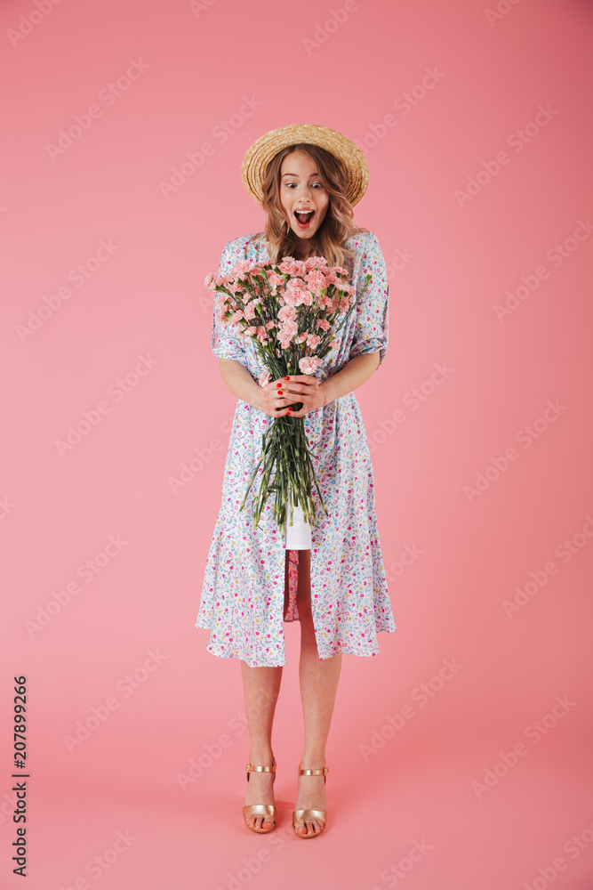 Full length portrait of a cheerful young woman Full length portrait of a cheerful young woman