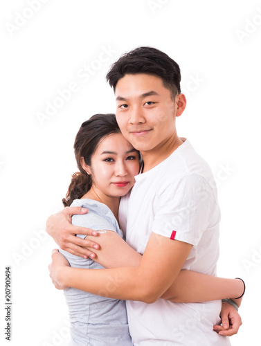 Portrait of happy couple, Asian couple