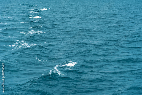 Pure aqua sea blue water wave surface background