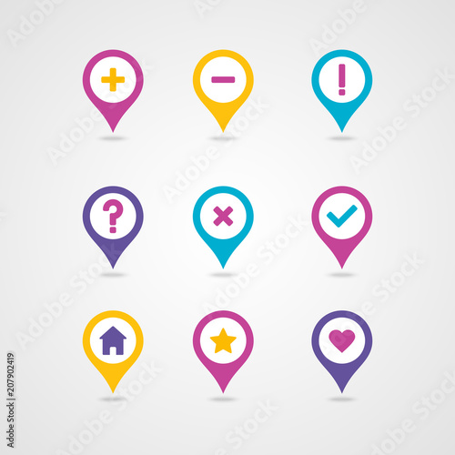 Free Download Mapping pins icon - GFXLoad