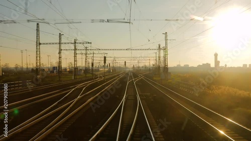 Railway tracks motion