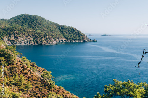 Turkish coastline near Tekirova, Antalya, Turkey