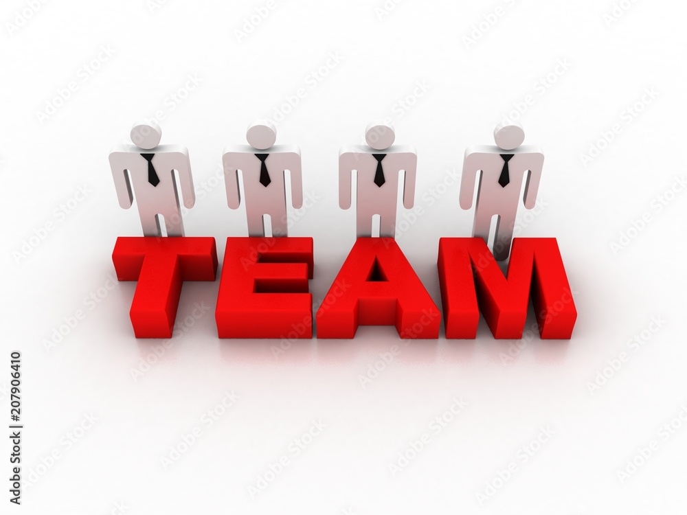 3d rendering business team holding text team
3d rendering business team holding text team