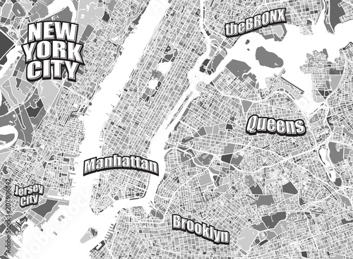 New York City district map