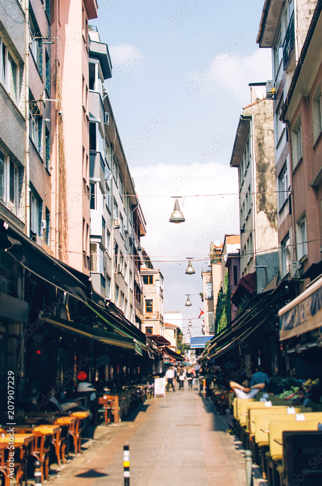 Street scene in Istanbul, Turkey