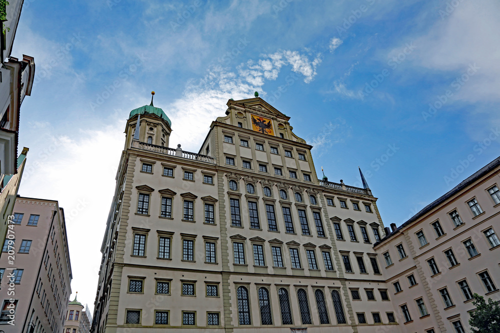 Rathaus Augsburg von hinten