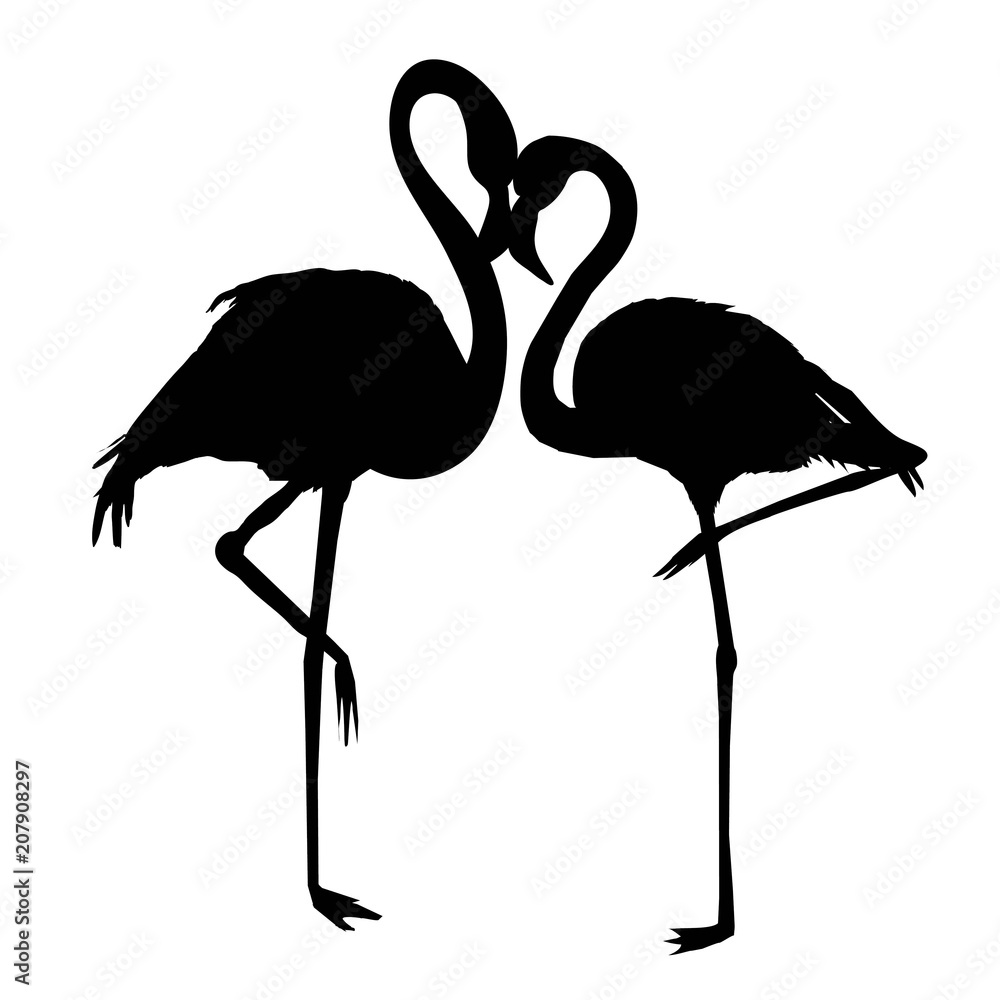 vector file of flamingo