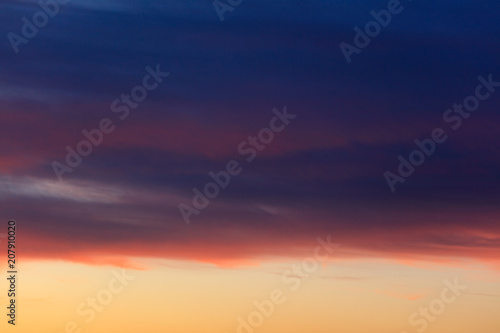Beautiful clouds at sunset as an abstract background