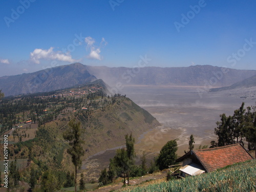 Mount Bromo volcano, the Amazing view of Bromo Mountain located in Bromo Tengger Semeru National Park, East Java, Indonesia. 2012 ,October 9th.