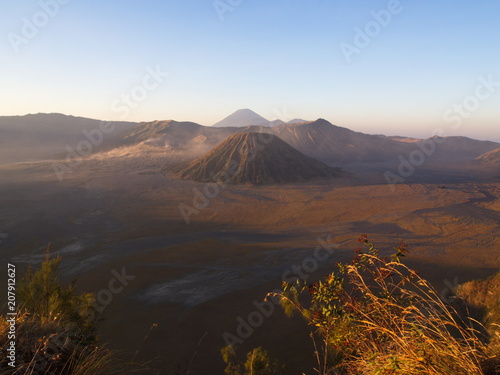 Mount Bromo volcano, the Amazing view of Bromo Mountain located in Bromo Tengger Semeru National Park, East Java, Indonesia. 2012 ,October 9th.