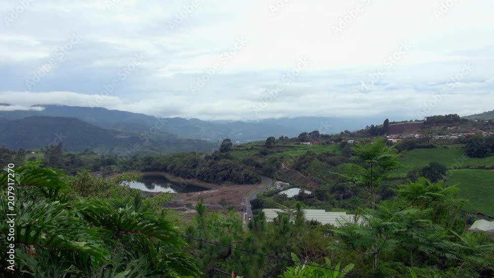 Aerial Lockdown: Road In Guayabo Costa Rica Aerial Lockdown: Road In Guayabo Costa Rica