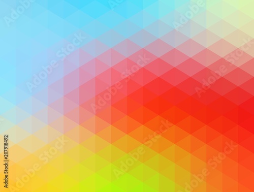 Wallpaper Mural Multicolored low poly illustration consist of triangles. Pattern for your design. Origami style Torontodigital.ca