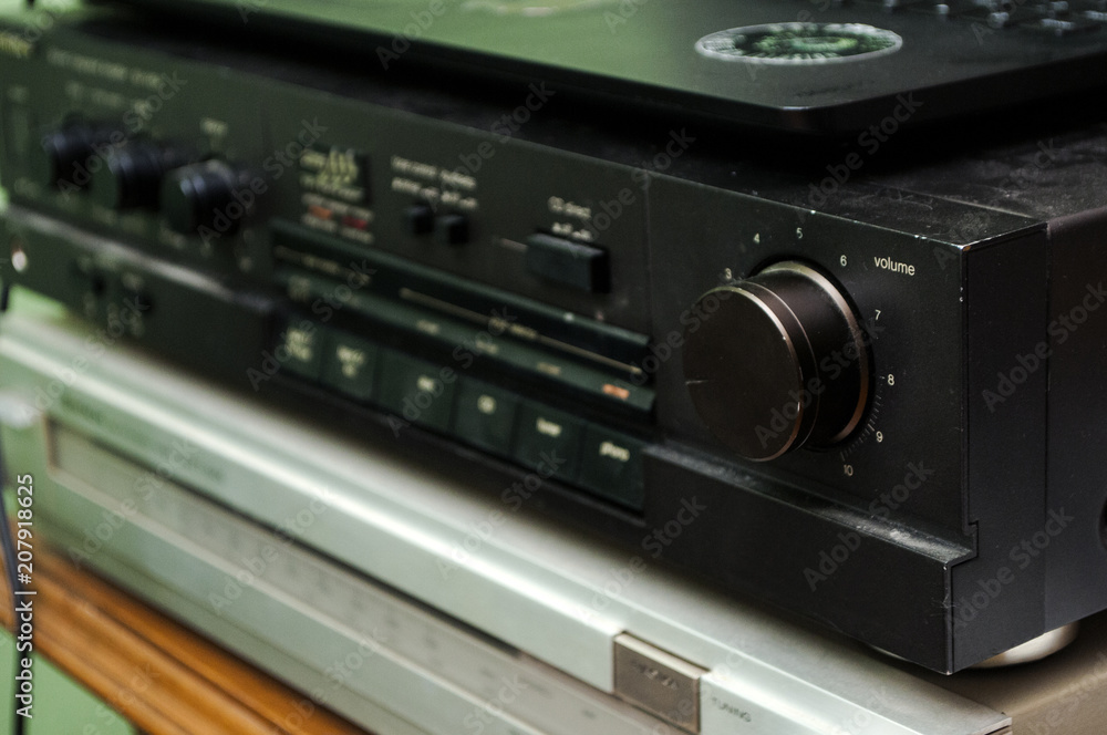 Black radio player Black radio player
